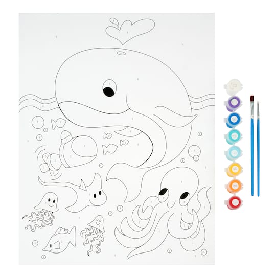Sea Life Paint by Number Kit by Creatology&#x2122;